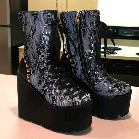Dolls Kill Shoes Dolls Kill Widow Platform Traitor Boots Poshmark
